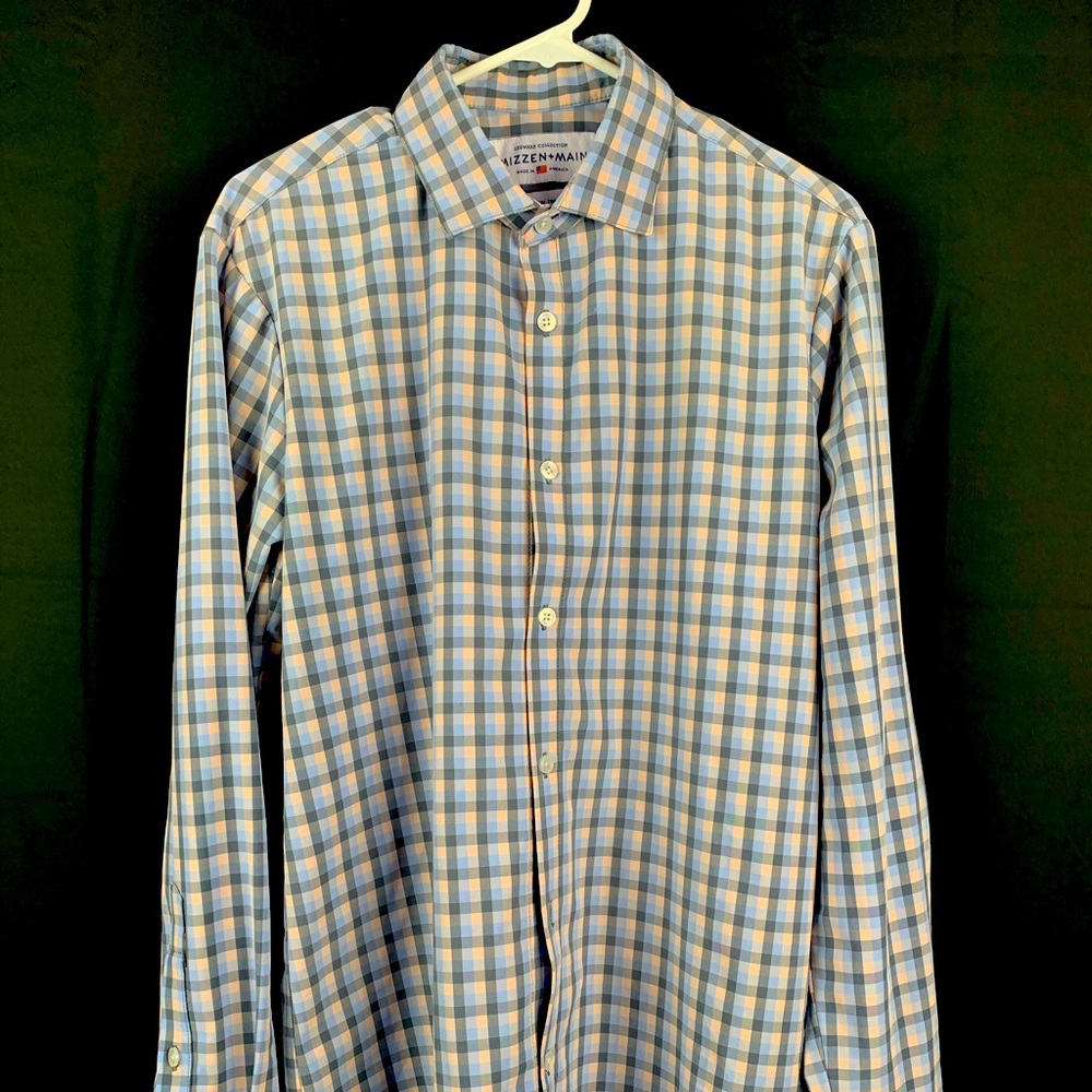 Mizzen + Main Slim Plaid Button Up